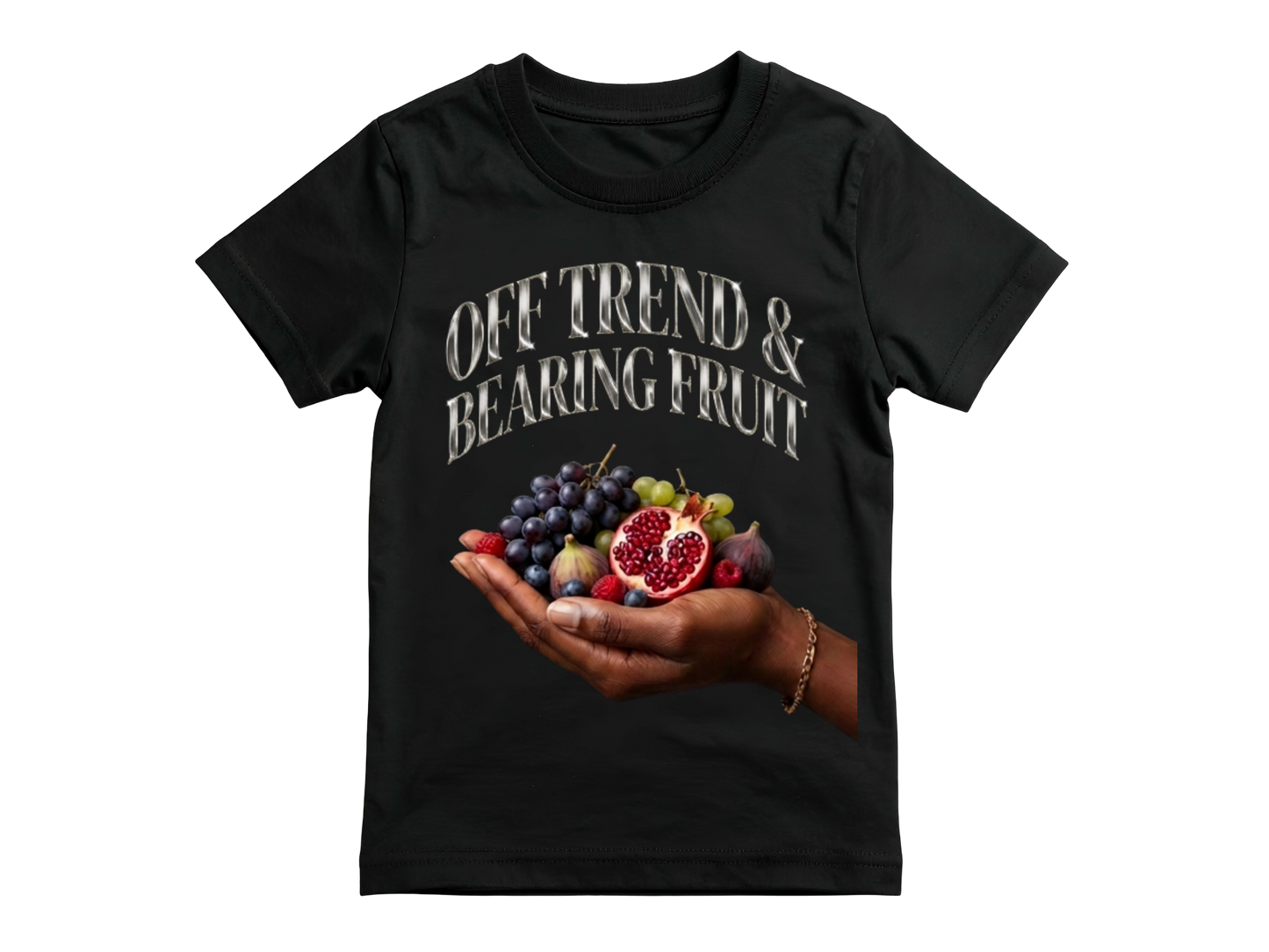 Vintage Graphic Rap Tee — "Off Trend, Bearing Fruit"