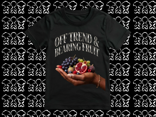 Vintage Graphic Rap Tee — "Off Trend, Bearing Fruit"