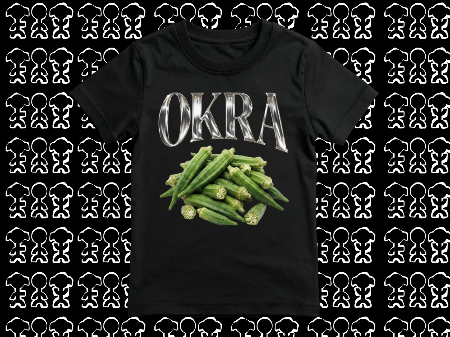 Okra Vintage Rap Graphic Tee — Retro Soul Food Pride Shirt