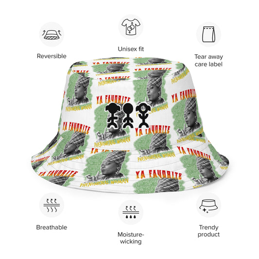 Queen Reversible  Bucket Hat